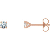 14K Rose Gold 1/8 CTW Natural Diamond Cocktail-Style Earrings