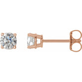 14K Rose Gold 1/2 CTW Natural Diamond Earrings