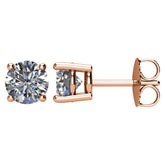14K Rose Gold 1 1/2 CTW Natural Diamond Earrings