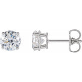 14K White Gold 1 1/2 CTW Lab-Grown Diamond Earrings