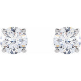 14K White Gold 1 CTW Lab-Grown Diamond Earrings