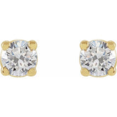 14K Yellow Gold 1/4 CTW Lab-Grown Diamond Earrings