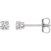 14K White Gold 1/4 CTW Lab-Grown Diamond Earrings