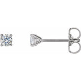 14K White Gold 1/4 CTW Lab-Grown Diamond 4-Prong Stud Earrings