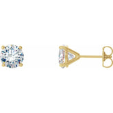 14K Yellow Gold 1/2 CTW Lab-Grown Diamond 4-Prong Stud Earrings