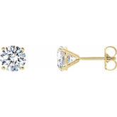 14K Yellow Gold 1 CTW Lab-Grown Diamond 4-Prong Stud Earrings