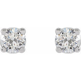 14K White Gold 3 CTW Lab-Grown Diamond Earrings