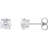 14K White Gold 4 CTW Lab-Grown Diamond Earrings