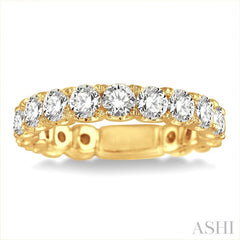 2 Ctw Diamond Matching Wedding Band in 18K Yellow Gold