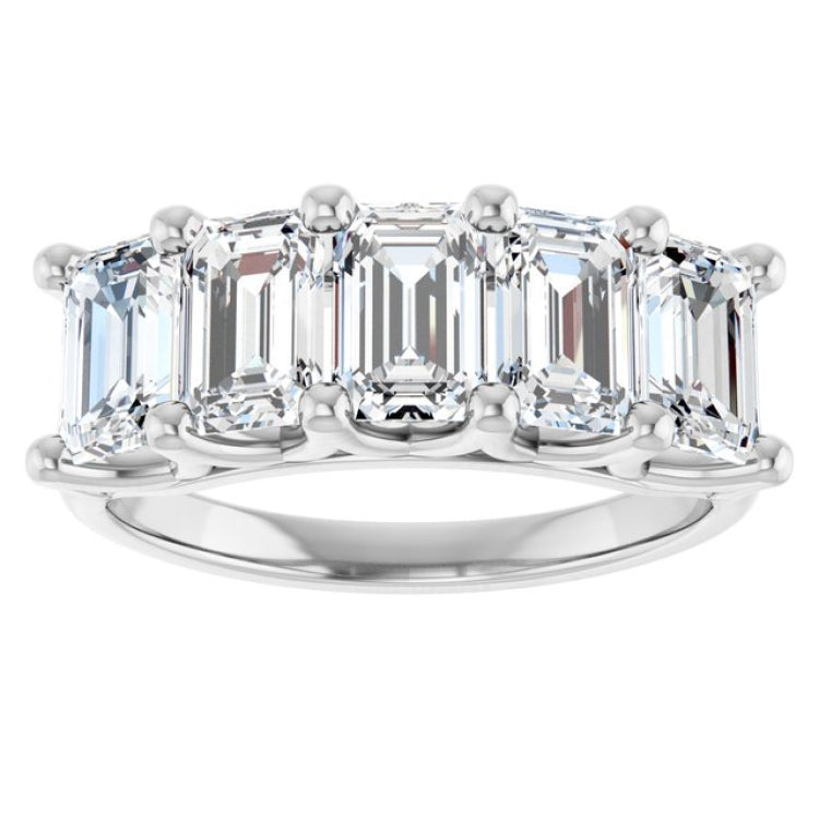 Platinum 3 CTW Natural Diamond Anniversary Band