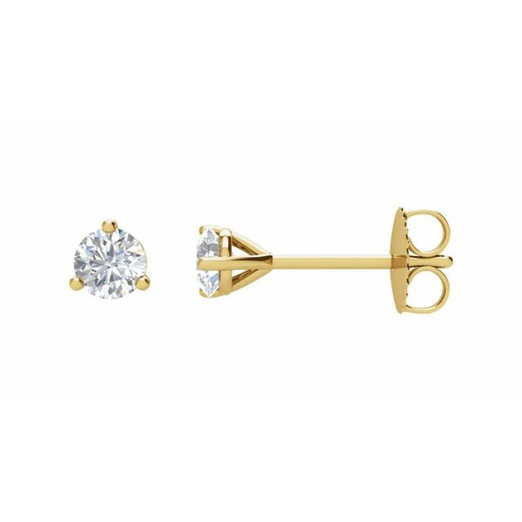 14K Yellow Gold 1/5 CTW Natural Diamond Stud Earrings