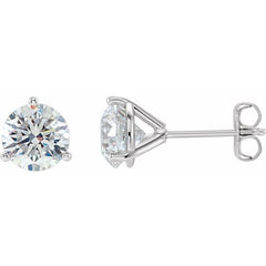 14K White Gold 1 CTW Natural Diamond Stud Earrings