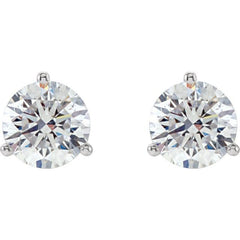 14K White Gold 3/4 CTW Natural Diamond Stud Earrings