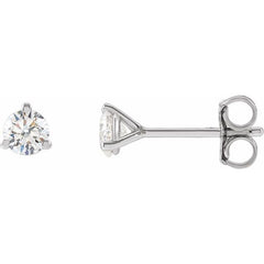 14K White Gold 1/3 CTW Lab-Grown Diamond Stud Earrings