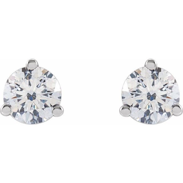 14K White Gold 1/2 CTW Lab-Grown Diamond Stud Earrings