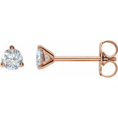 14K Rose Gold 1/2 CTW Lab-Grown Diamond Stud Earrings