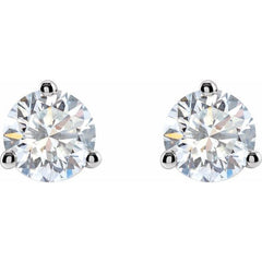 14K White Gold 1 CTW Lab-Grown Diamond Stud Earrings