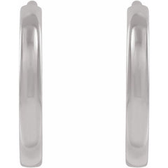 Sterling Silver Hinged 10 mm Hoop Earrings
