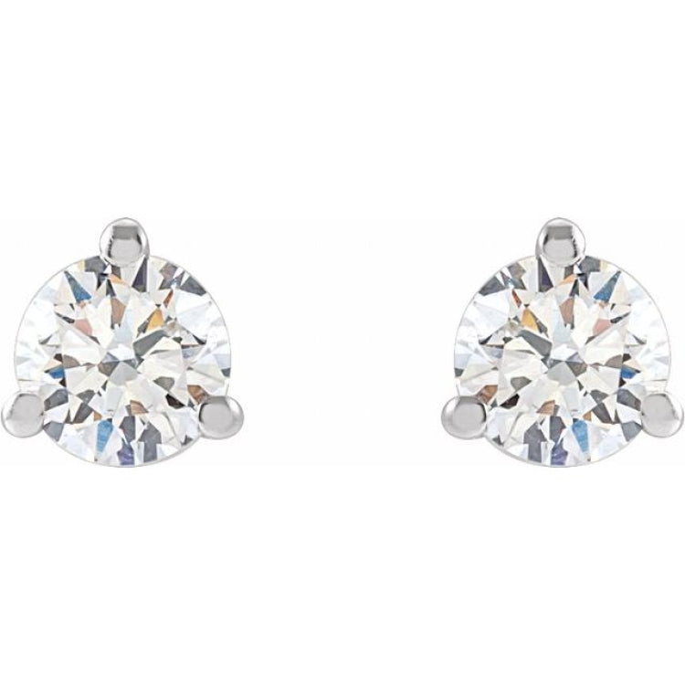 14K White Gold 1/3 CTW Lab-Grown Diamond Stud Earrings