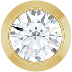 14K Yellow Gold 1/10 CT Natural Diamond Slide Pendant