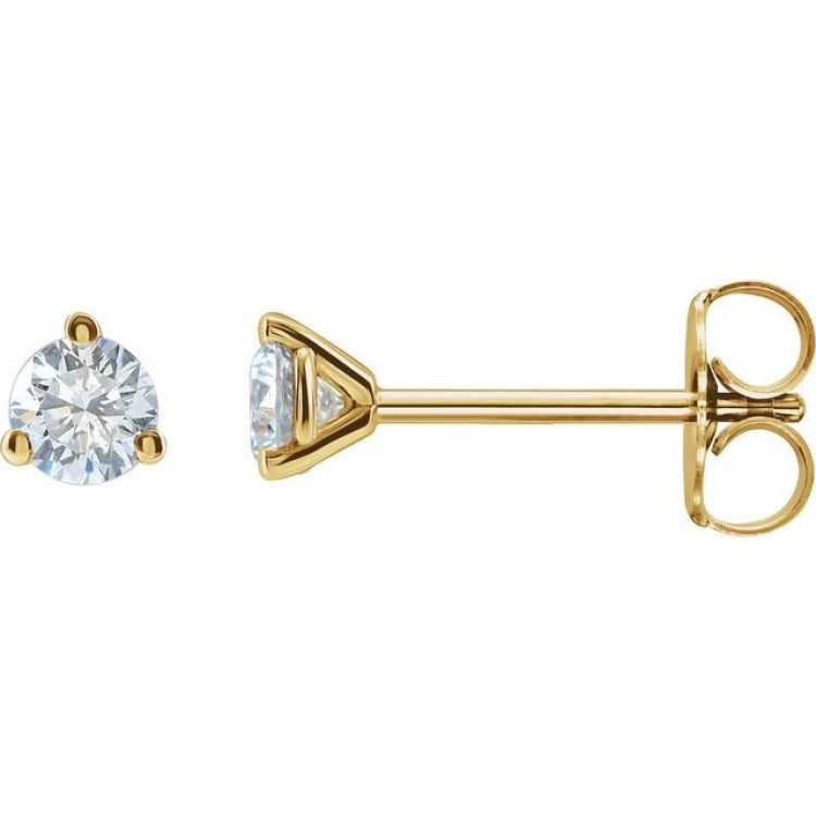 14K Yellow Gold 1/4  CTW Lab-Grown Diamond Stud Earrings