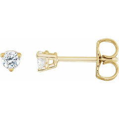 14K Yellow Gold 1/5 CTW Natural Diamond Earrings
