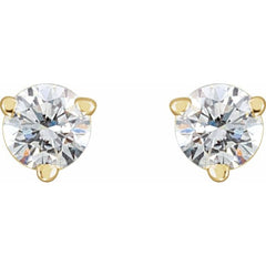14K Yellow Gold 1/4 CTW Natural Diamond Earrings