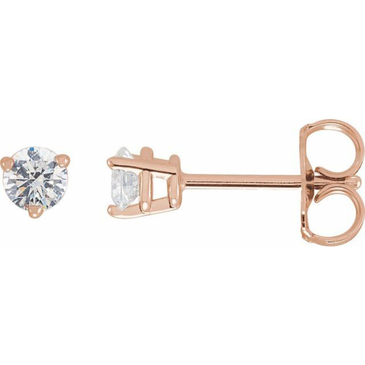 14K Rose Gold 1/3 CTW Natural Diamond Earrings