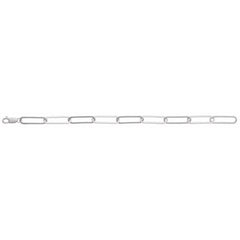 Sterling Silver 6.2 mm Paperclip-Style 7" Chain
