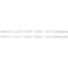 Sterling Silver 6.2 mm Paperclip-Style 18" Chain
