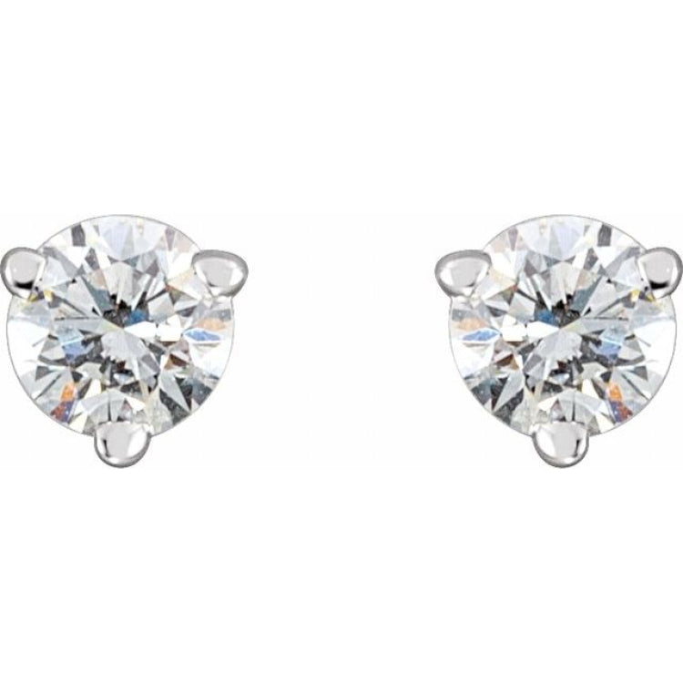 Platinum 1/3 CTW Natural Diamond Earrings