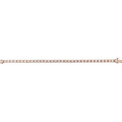 14K Rose Gold 7 CTW Lab-Grown Diamond Line 7 1/4" Bracelet