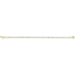 14K Yellow Gold 9 CTW Lab-Grown Diamond Line 7" Bracelet