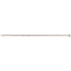 14K Rose Gold 10 CTW Lab-Grown Diamond Line 7" Bracelet