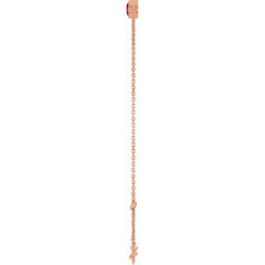 14K Rose Gold Natural Ruby 6 1/2-7 1/2" Bracelet