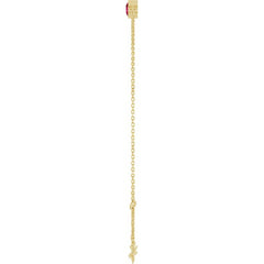 14K Yellow Gold Natural Mozambique Garnet 6 1/2-7 1/2" Bracelet