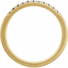 14K Yellow Gold Natural Alexandrite Stackable Ring