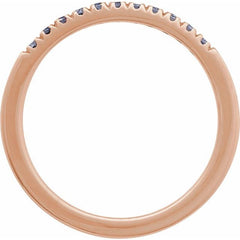 14K Rose Gold Natural Alexandrite Stackable Ring