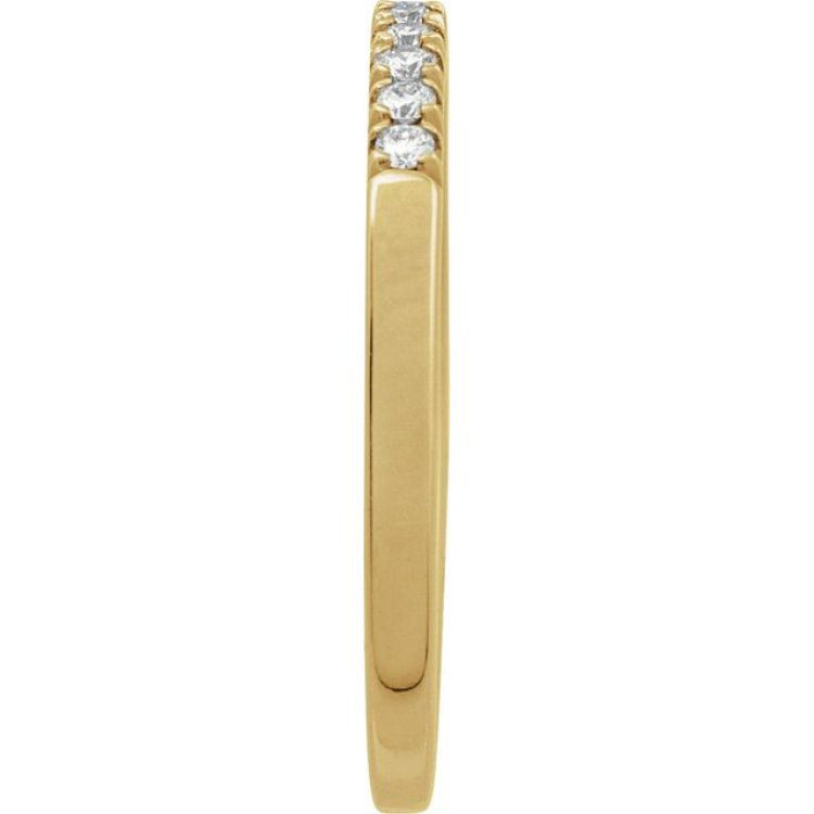 14K Yellow Gold 1/6 CTW Lab-Grown Diamond Stackable Ring