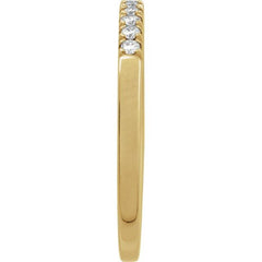 14K Yellow Gold 1/6 CTW Lab-Grown Diamond Stackable Ring