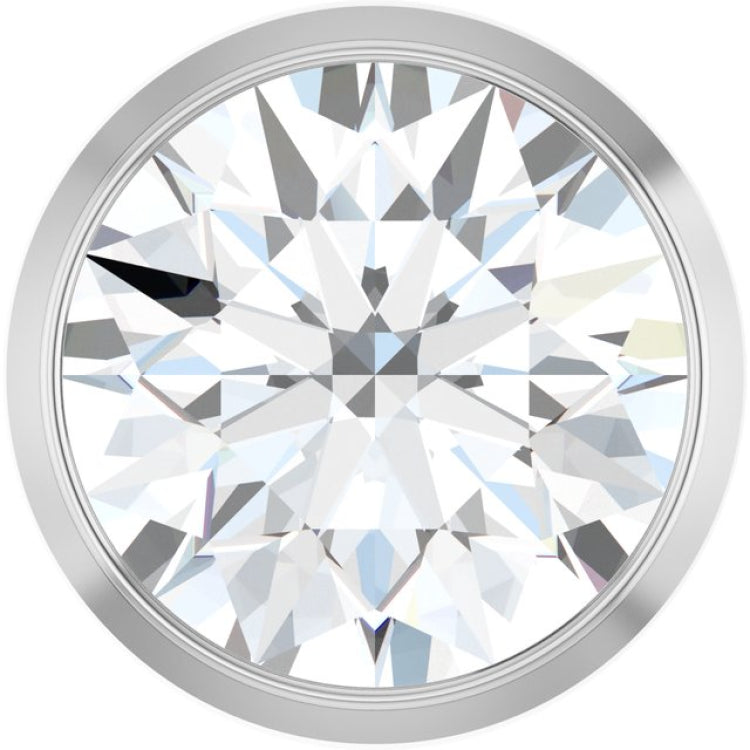 Platinum 1 CT Natural Diamond Slide Pendant