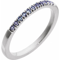 Sterling Silver Natural Alexandrite Stackable Ring