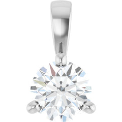 14K White Gold 1/4 CTW Natural Diamond Pendant