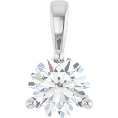 Sterling Silver 1/2 CTW Natural Diamond Pendant