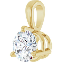 14K Yellow Gold 3/4 CTW Natural Diamond Pendant