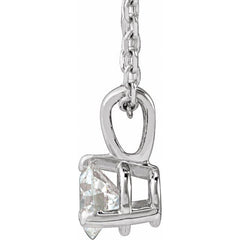 14K White Gold 1/4 CTW Lab-Grown Diamond 18" Necklace