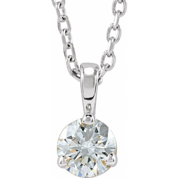 Sterling Silver 1/4 CTW Lab-Grown Diamond 18" Necklace