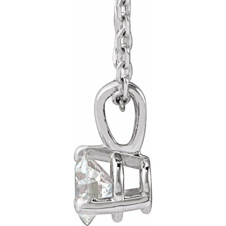 Sterling Silver 1/4 CTW Lab-Grown Diamond 18" Necklace