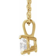14K Yellow Gold 1/3 CTW Lab-Grown Diamond 18" Necklace