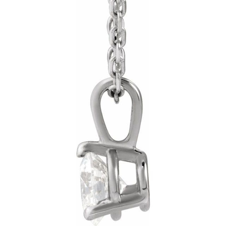 Sterling Silver 1/3 CTW Lab-Grown Diamond 18" Necklace